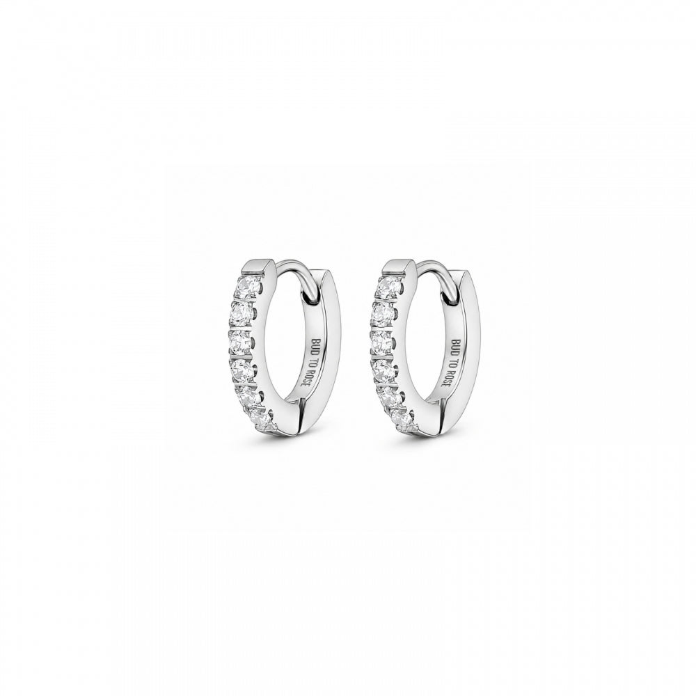 CROWN HUGGIE CLEAR/STEEL