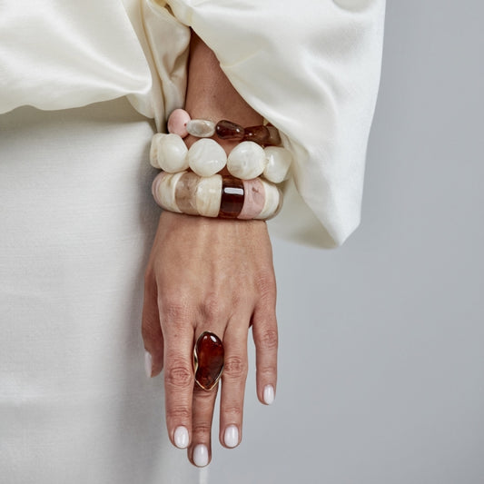 Prisma Resin Bracelet Pink