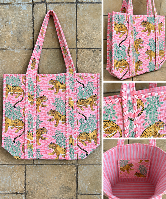 Bazaar design väska - Tiger Rosa