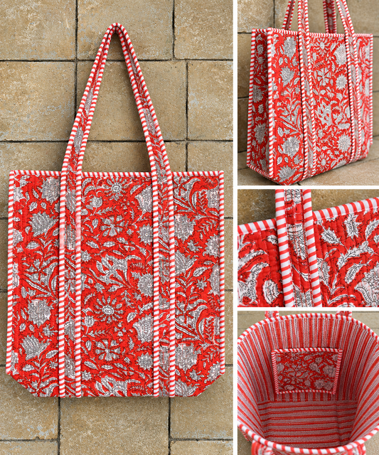 Bazaar design väska - Orange blomma